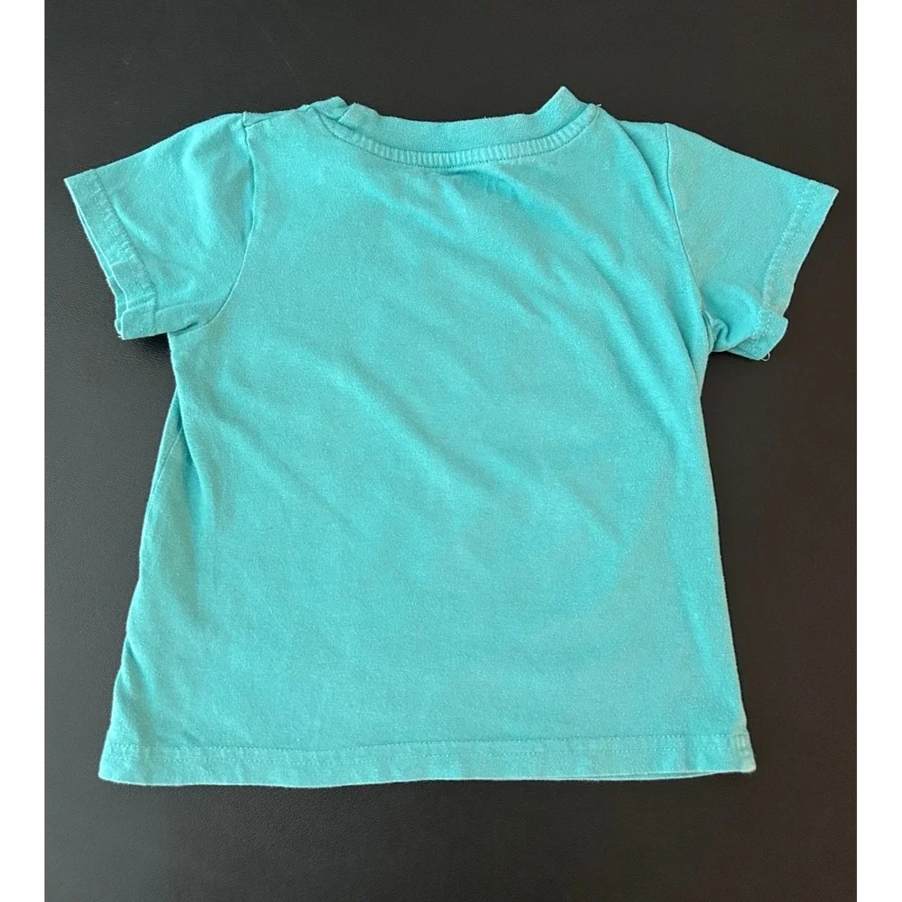 Bluey Lets Play Toddler T-Shirt Teal Green 100% Cotton Size 2T 1350